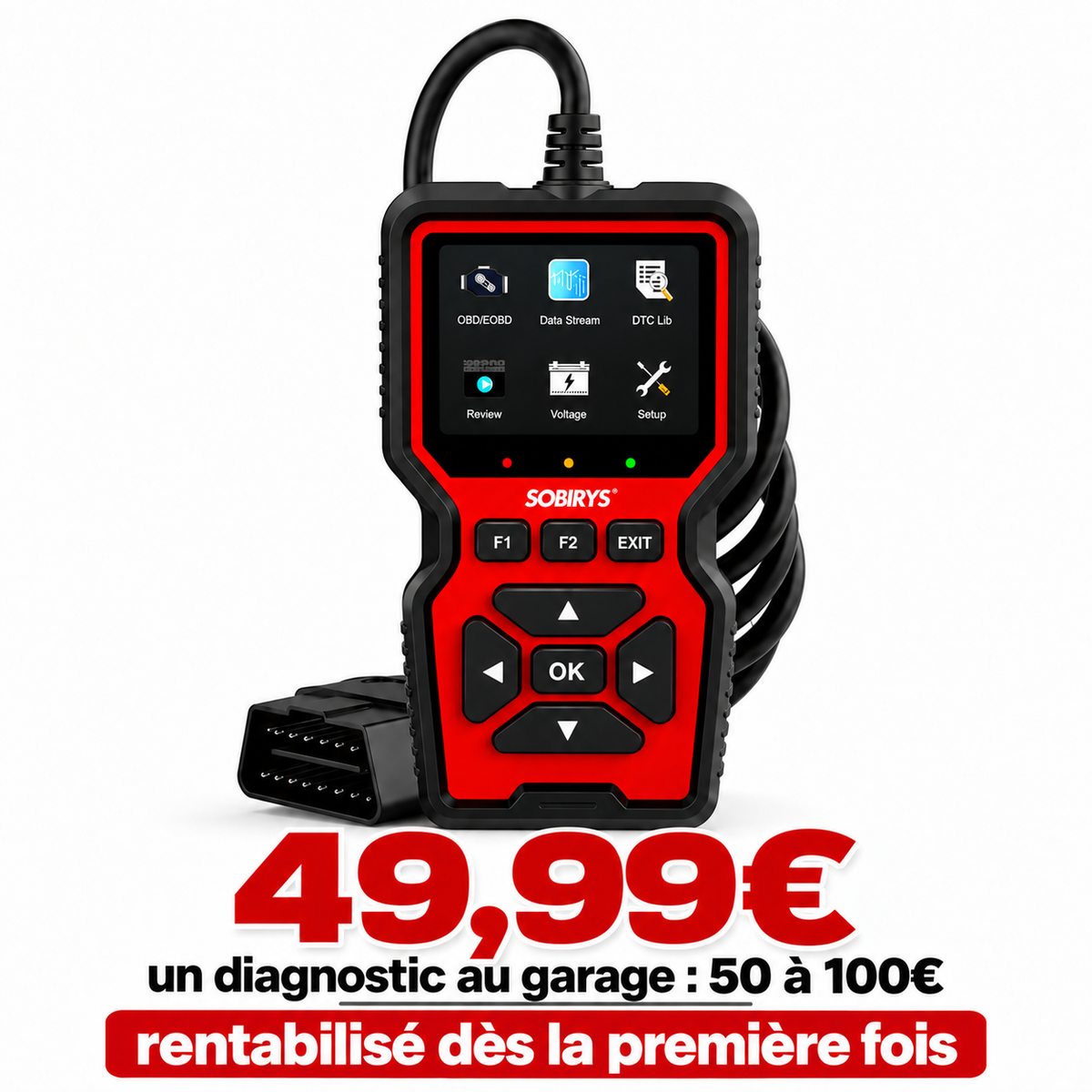 Scanner OBD2 SOBIRYS DiagPro