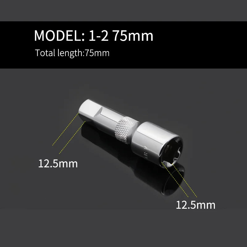 1/2, 1/4 Square Bit Extension 