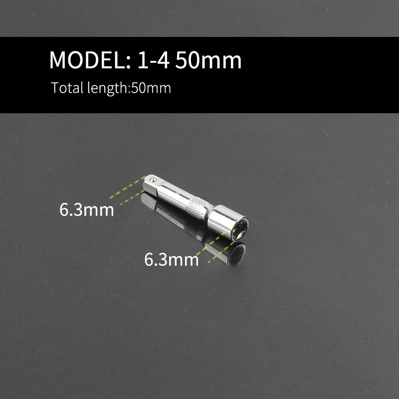 1/2, 1/4 Square Bit Extension 